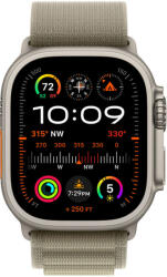 Apple Watch 49mm Band: Olive Alpine Loop - Large (mt5v3zm/a)