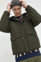 Abercrombie & Fitch rövid kabát férfi, zöld, téli, oversize - zöld L