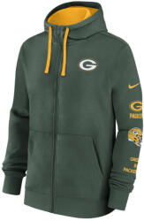 Nike Men's NFLGreen Bay Packers Nike Cotton Full-Zip Fleece Hoodie Fir/University Gold