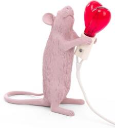 Seletti asztali lámpa Mouse Lamp Step - rózsaszín Univerzális méret