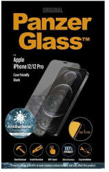 Panzer PanzerGlass® Screen Protector Apple iPhone 12/12 Pro, Edge-to-Edge edzett üvegfólia, fekete