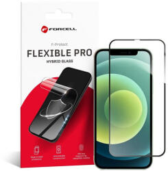 Forcell hajlékony nano üveg 5D iPhone 12/12 Pro, fekete