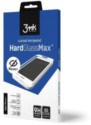 3mk Protection Glass Max Privacy iPhone 11 Pro Max, teljes képernyős edzett üvegfólia, fekete