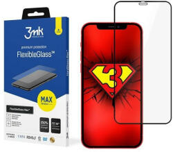 3mk Protection FlexibleGlass Max iPhone 12 mini 5.4", fekete, hibrid üvegfólia, átlátszó,