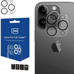 3mk Protection Lens Pro Full Cover iPhone 12 Pro Max edzett üvegfólia kamera objektívhez, rögzítőkerettel 1 db