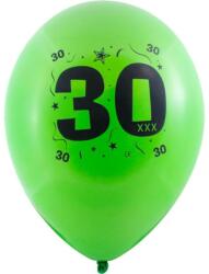  Évszámos 30. gumi lufi 30 cm-es 10 db-os csomag vegyes színekkel