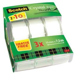 3M Ragasztószalag, adagolón, kézi, 19 mm x 7, 5 m, 3M SCOTCH „Magic Tape 810, 2+1 (LPM81975DG)