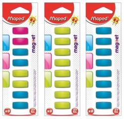 Maped Mágnes, téglalap alakú, 27 mm, MAPED, vegyes színek (IMA051200) - becsiirodaker