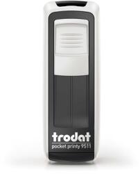TRODAT Bélyegző, TRODAT „Pocket Printy 9511, fehér ház, fekete párnával (IT9511FE)