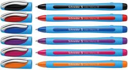 Schneider Golyóstoll készlet, 0, 7 mm, kupakos, SCHNEIDER „Slider Memo XB, vegyes színek (TSCMEMV6)