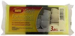 TUTI Mosogatószivacs, formázott, 3 db, TUTI „Soft (KHT1159)