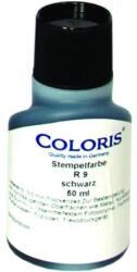 COLORIS Bélyegzőfesték, 50 ml, ipari, univerzális, COLORIS „R9, fekete (IC04320201)