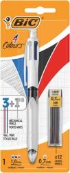 BIC Golyóstoll, háromszínű, nyomósirónnal egyben, BIC „4 Colours + grafitbél (BC942103)