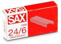 SAX Tűzőkapocs, 24/6, cink, SAX (ISAK246) - becsiirodaker