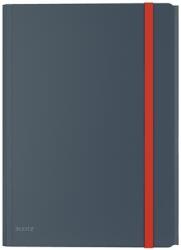 Leitz Gumis mappa, extra tasakkal, PP, A4, LEITZ „Cosy, bársonyszürke (E46190089)