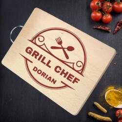 3gifts Tocator din lemn personalizat GRILL Chef Tocator