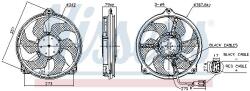 NISSENS Ventilator, radiator NISSENS 850073 - automobilus