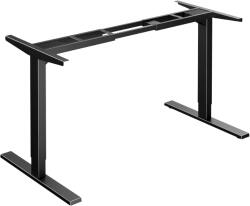BeActive LITE Elektromosan Állítható Asztal - Fekete, Fehér, 36 mm, 138x68