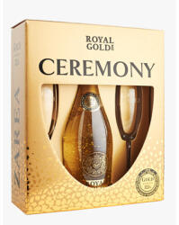 Zarea Spumant Zarea Royal Gold Ceremony 0.75L + 2 Pahare