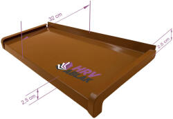  32 cm-es extrudált alumínium párkány Egyedi RAL színben (GSAR25/320)