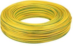  MCU 4 mm2 vezeték zöldsárga tömör réz kábel H07V-U 100m/tekercs (H07V-U1x 4z/s)