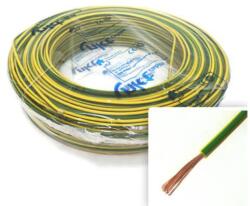  Mkh 1 mm2 zöld-sárga hajlékony sodrott réz vezeték H05V-K 100m (H05V-K1x1z/s)