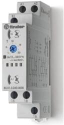 Finder Időrelé multifunkciós 12-240V/AC/DC 0, 1s-20h 1W Finder 80010240 (80.01.0.240)