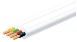 Somogyi Elektronic Lapos telefonvezeték 4 eres (7x0, 12mm) fehér telefon kábel TK 1/WH (TK 1/WH)