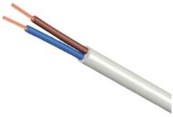 MT 2x1 mm2 kábel sodrott réz vezeték fehér H05VV-F (H05VV-F2x1.0)