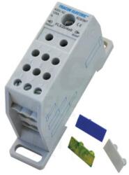 Tracon sínre szerelhető fővezetéki leágazó sorkapocs 1×35mm2 / 9×4mm2 400VAC, 125A FLS35/4X9 (FLS35/4X9)