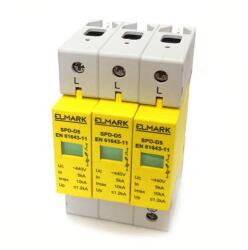 Elmark túlfeszültség korlátozó-levezető 3 pólusú D 5 kA AC SPD-D5/3p 64301 (64301)