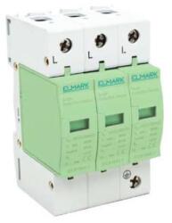 Elmark túlfeszültség védő levezető 3 pólusú C 20 kA AC 385 V / DC 500V SPD-DC-C20/3p 64307 (64307)