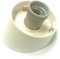  E27 műanyag lámpa alj 60W porcelán foglalattal ferde (falra szerelhető) (4257)