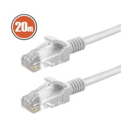 Szerelt vezeték UTP 8P/8C Cat. 5e dugó - 8P/8C Cat. 5e dugó 20 m Patch kábel (20353)