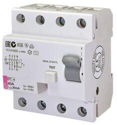 ETI 4P Fi relé 40A 30mA AC érintésvédelmi relé EFI-4 AC 40/003 Áram- védőkapcsoló 002061612 (002061612)
