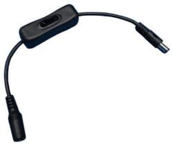  LED szalag DC csatlakozó kábel zsinórkapcsolóval (ABLS12VDC-SWITCH-5)