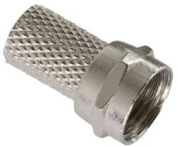 Somogyi Elektronic Home FF1 F csatlakozódugó, fém, RG 6 kábelre tekerhető, egyenes kivitel FF 1 (FF 1)