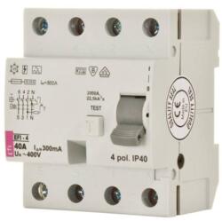 ETI 4P Fi relé 63A 100mA A érintésvédelmi relé EFI-4 A Áram- védőkapcsoló lüktető 002063544 (002061523)