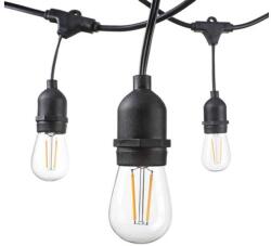 OPTONICA sorolható kültéri fényfüzér 15db E27 foglalattal 14.4m IP65 230V OT5051