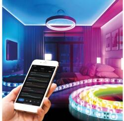 PHENOM RGB SMD okos RGB LED szalag szett 2, 4 W/m 30 LED/m 5050 SMD 2x5 m csomag 55860 (55860)