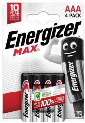 Energizer Max alkáli mikro ceruza elem AAA 4db/bliszter (EMAAA)