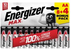 Energizer Max alkáli ceruza elem AA 8+4db/bliszter (EMAAB8+4)