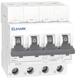 ELMARK kismegszakító PV rendszerekhez DC 4P C 20A 6kA 1000V MCB DC64 41568 (41568)