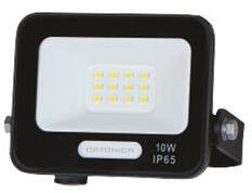 OPTONICA LED reflektor 10W 900lm 6000K fekete IP65 15816