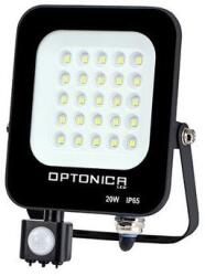 OPTONICA LED reflektor mozgásérzékelővel fekete 20W 1800lm 6000K hideg fehér IP65 5774
