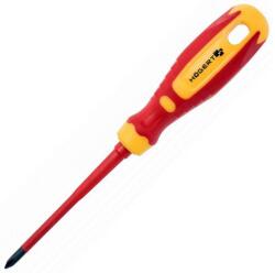 Högert Technik csavarhúzó kereszt PH1x100mm 1000V mágneses CrMo acélötvözet HT1S965 (HT1S965)