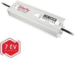 Scharfer LED tápegység vízálló 12V DC 200W 16, 7A IP67 SCH-200-12 (SCH-200-12)