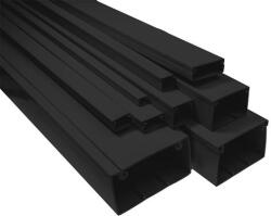 Pawbol kábelcsatorna fekete 25x15 mm műanyag 60m/köteg (K.2515C)