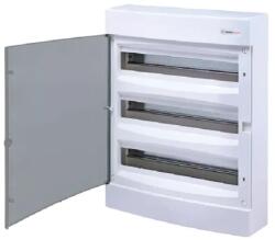 Tehnoplast falon kívüli lakáselosztó 54 (3x18) modulos kiselosztó doboz IP40 N 3x18 C (THP-N3x18C)