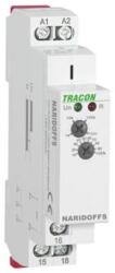 Tracon elengedéskésleltetéses tápfeszültség vezérelt időrelé 0, 1s-10min AC/DC 12-240V NARIDOFFS (NARIDOFFS)